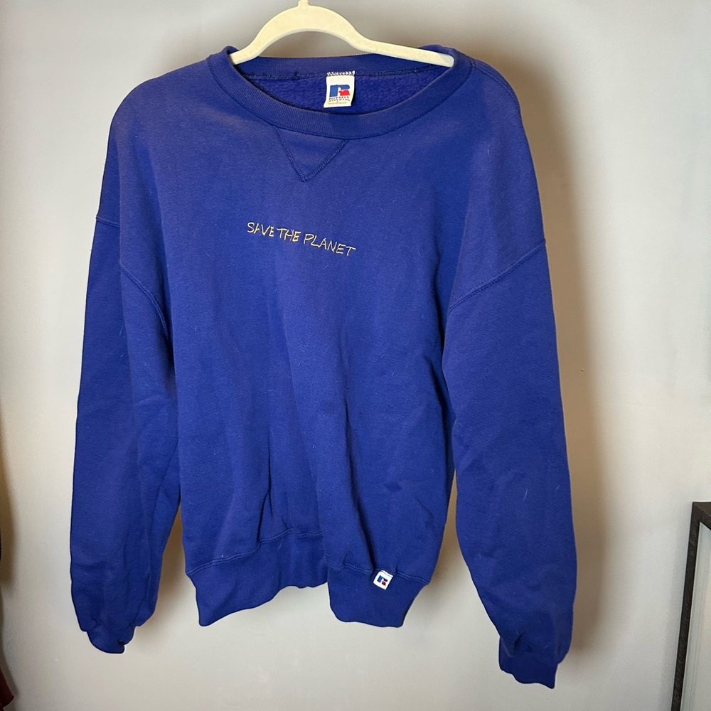 Champion Men's Crewneck Sweater in Deep Blue
